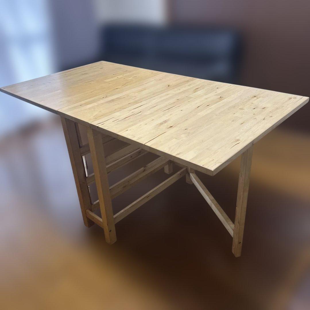 しこたんですIKEA 折りたたみテーブル　ノールデン　ゲートレッグテーブル