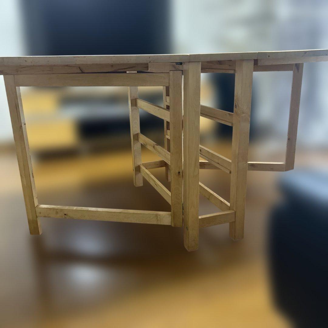 しこたんですIKEA 折りたたみテーブル　ノールデン　ゲートレッグテーブル