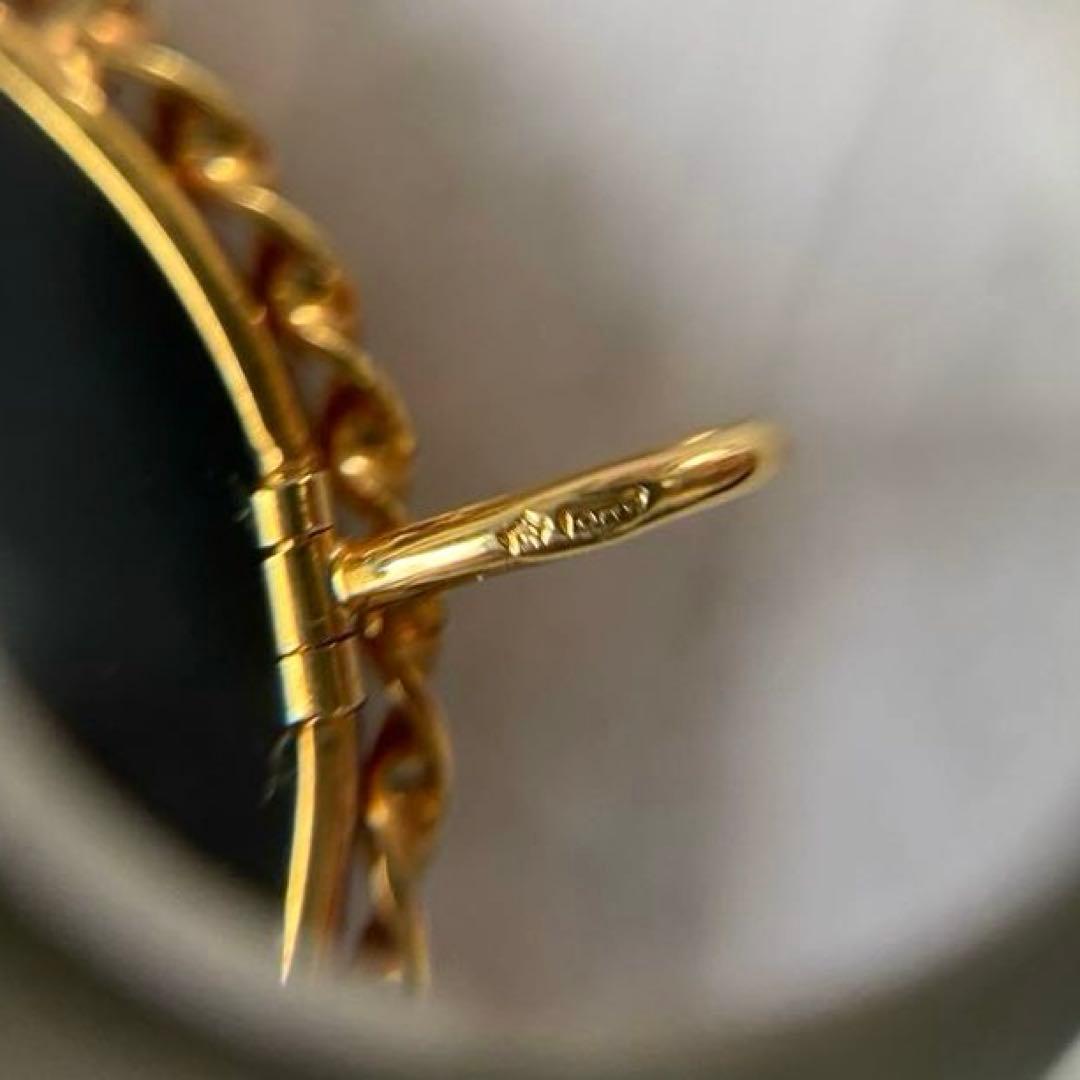 カメオ 刻印入 ブローチ　ネックレス トップ