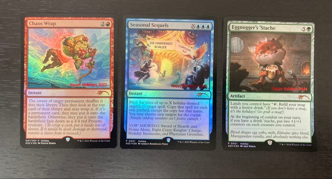 happy holiday シリーズプロモ　3種セット　マジックザギャザリング