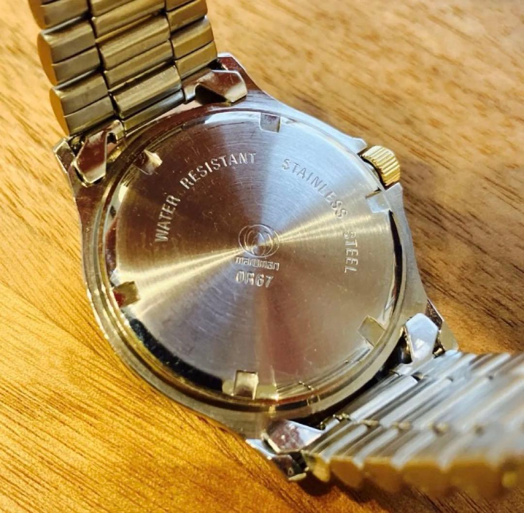 【希少】マルマン ORCA OR67 ビンテージ　ダイバー風　ムーンフェイズ