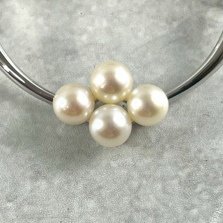 MIKIMOTO ミキモト ブローチ パール 真珠 シルバー SV 4粒