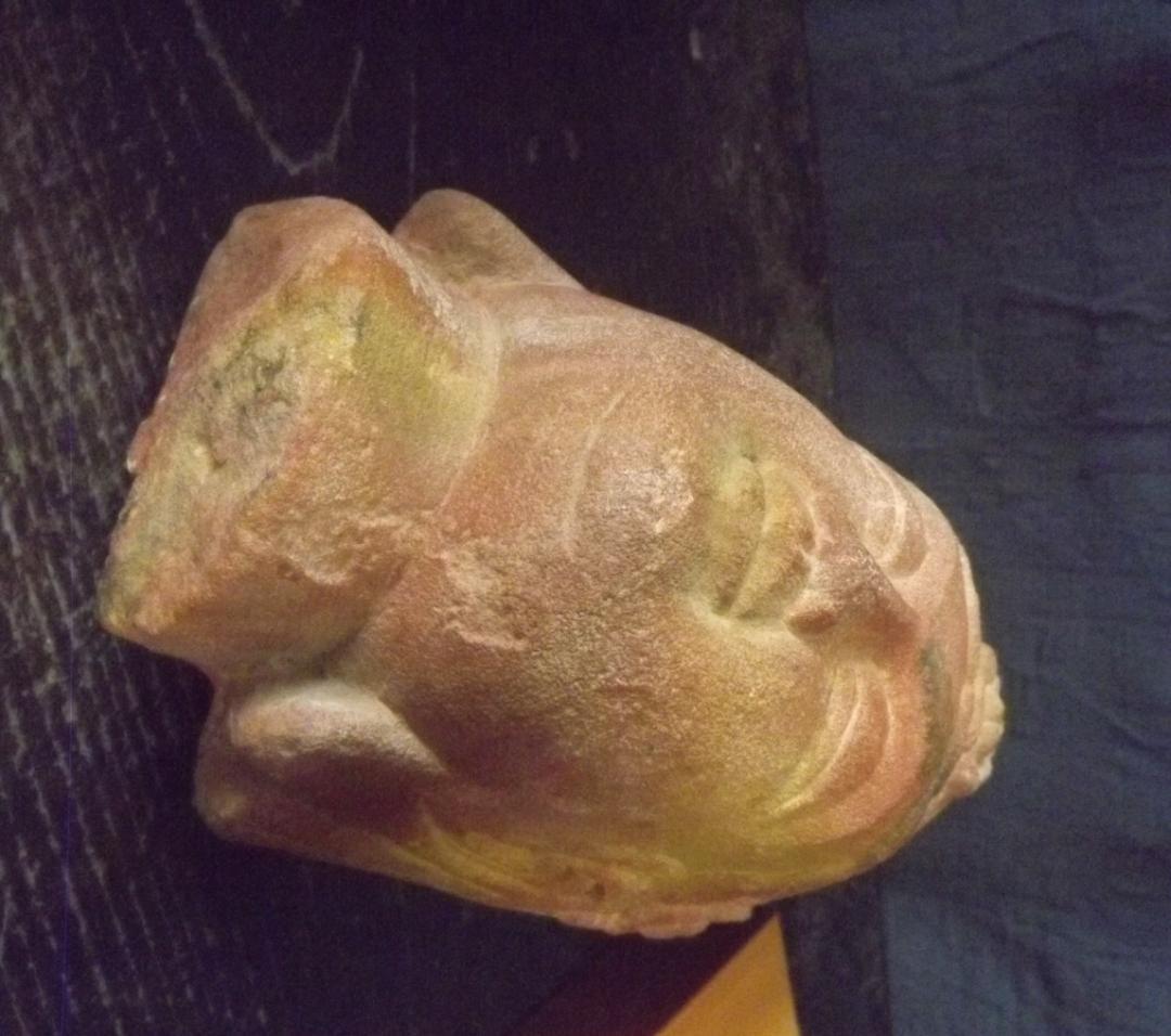 ガンダーラ石仏の仏頭　3から5世紀　発掘品　仏教美術