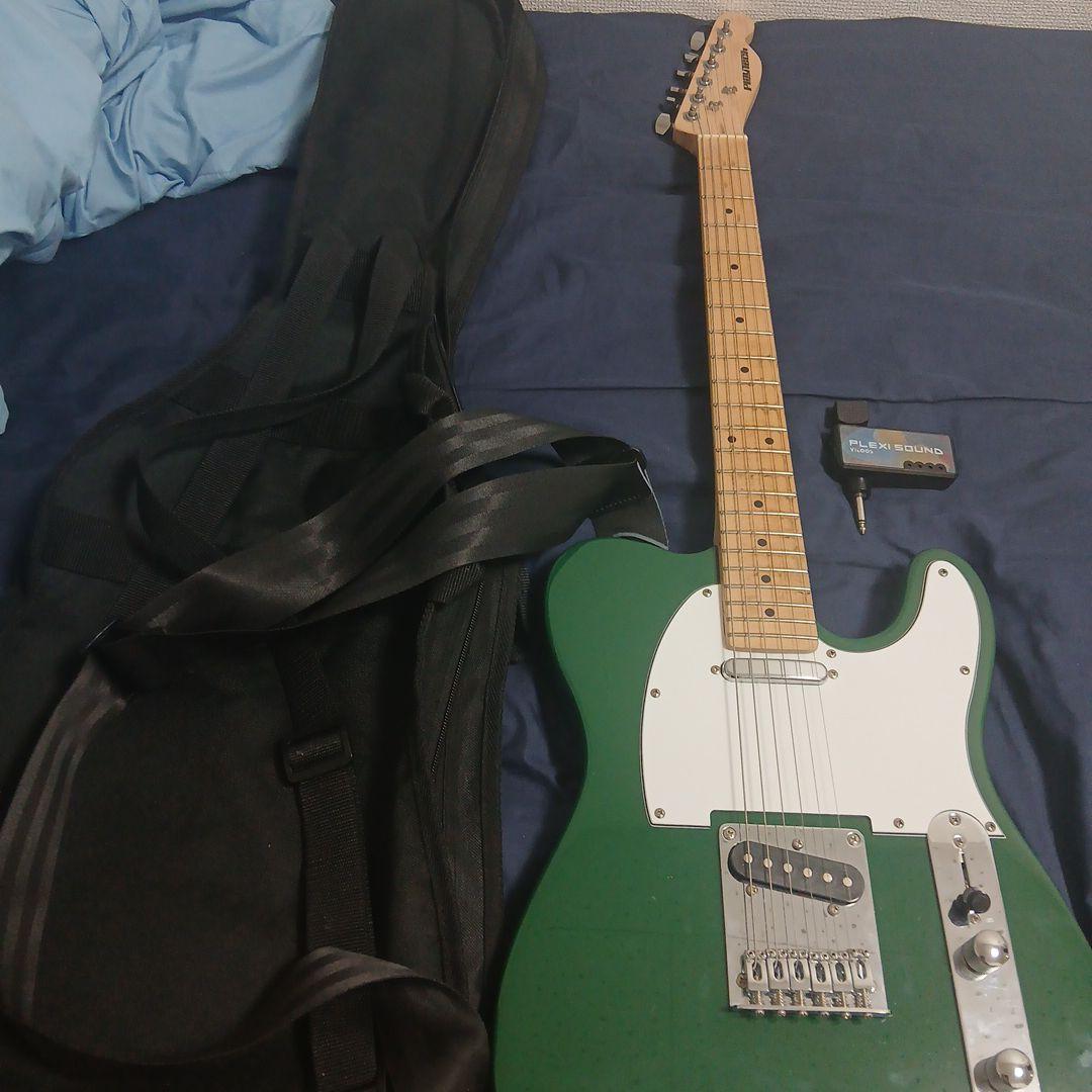 エレキギター テレキャスターケース、ヘッドホンアンプ付き