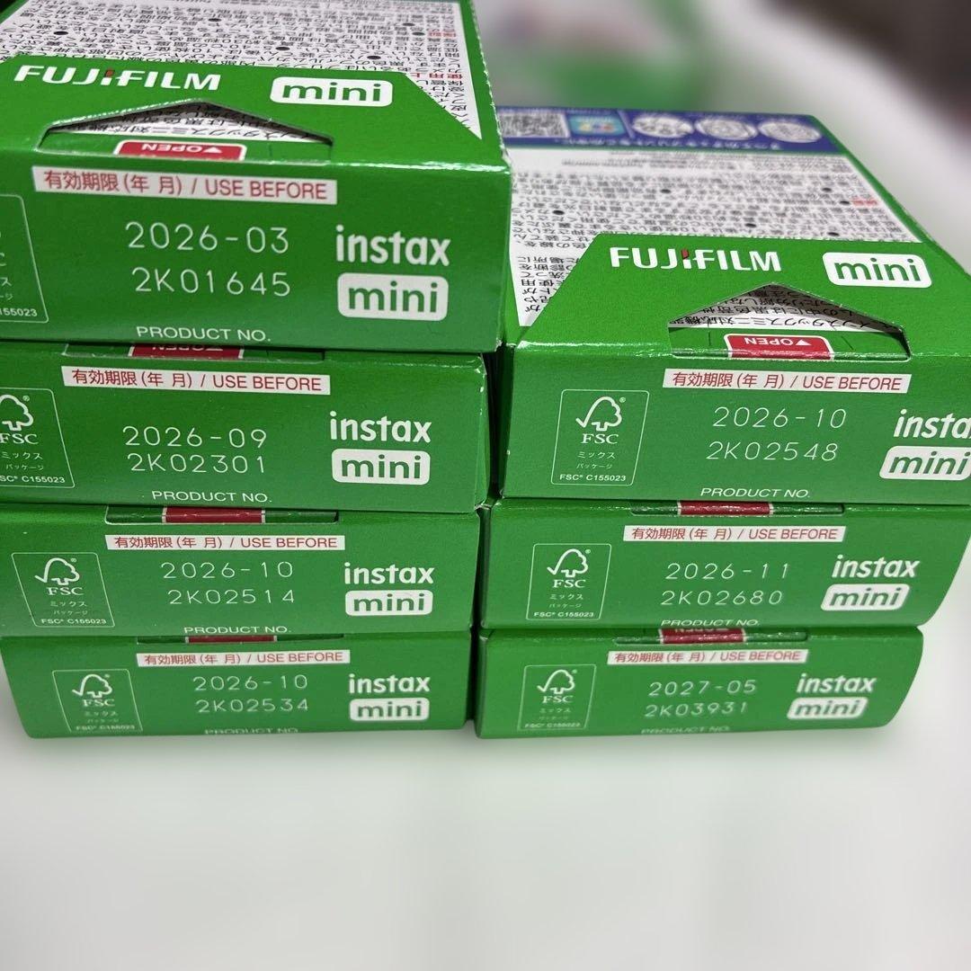 FUJIFILM instax mini チェキフィルム　10枚 × 7個