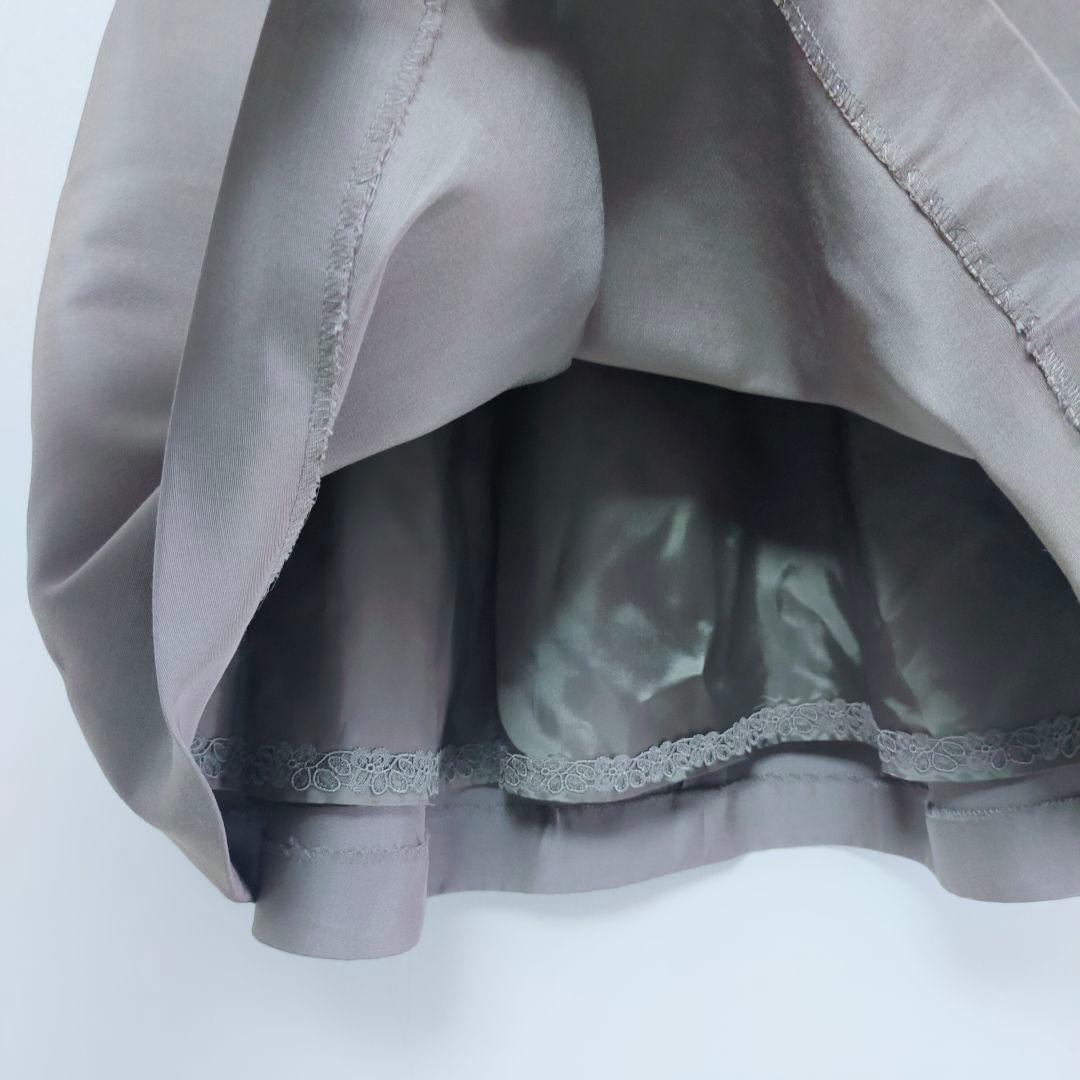 極美品☆FOXEY　ひざ丈スカート　はこひだ　光沢あり　38 　フォーマル　高級