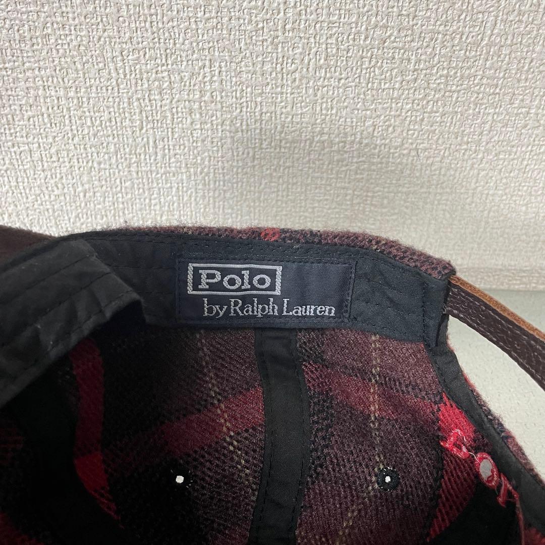 90s Ralph Lauren キャップ　スウェード　usa