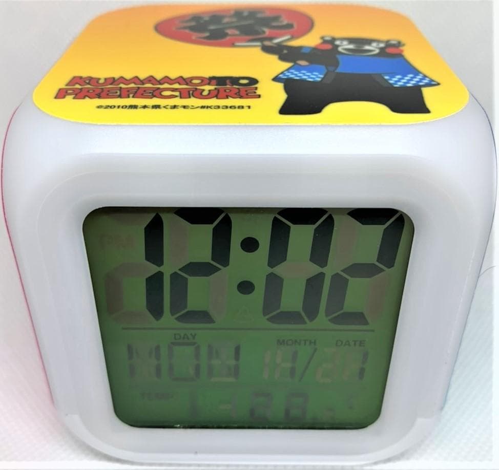 くまモン・キューブ型デジタル時計（２２個＋２個）