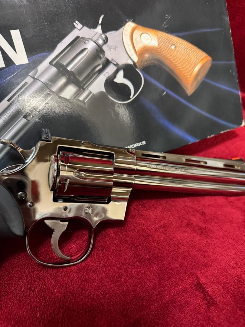 タナカワークス　コルトパイソン　357マグナム　トワイライトクローム