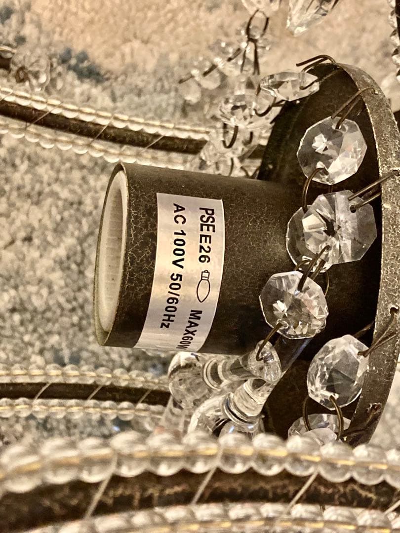 【専用】サラグレース シャンデリア 1灯Juliaシャビーグレー LED