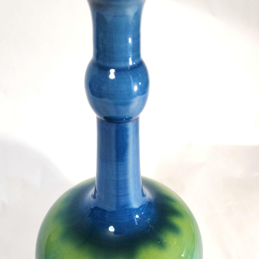 人間国宝　徳田八十吉　徳田正彦　花生　工芸品　箱なし