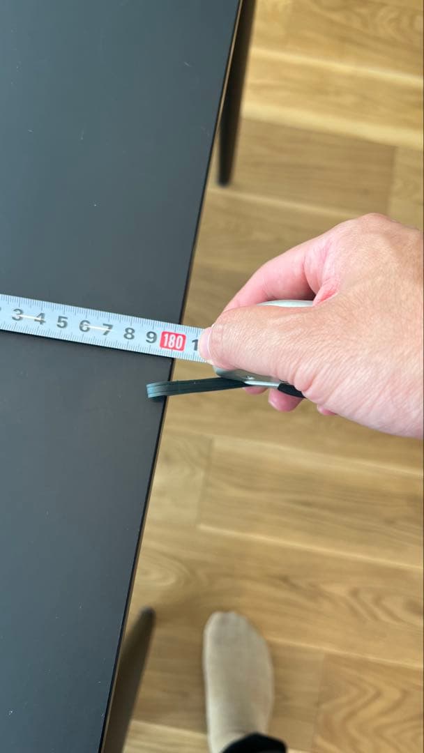 【すぅまま】BoConcept ダイニングテーブル 180cm 黒 椅子無