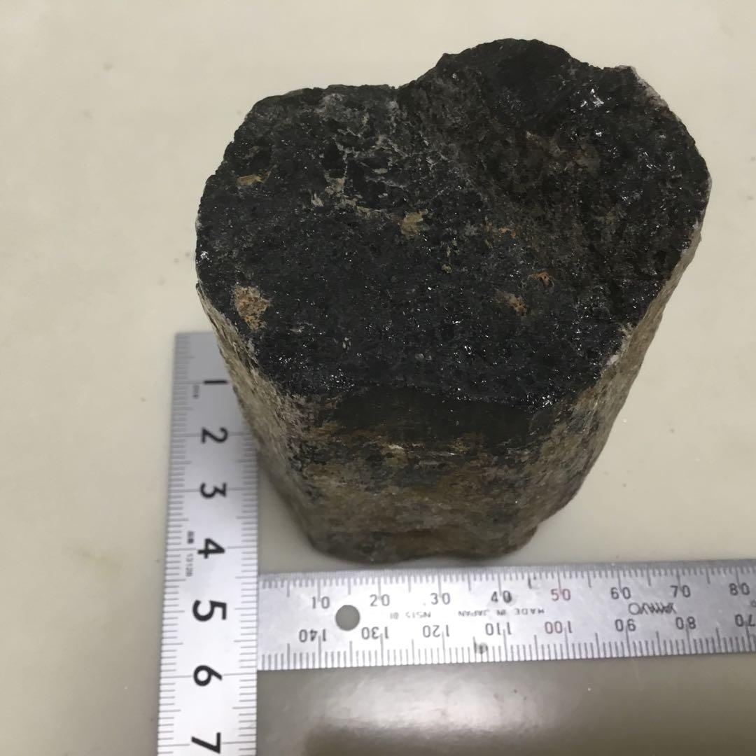 国産鉱物　トルマリン 約438g 福島県　石川町　⭐︎鉄電気石⭐︎