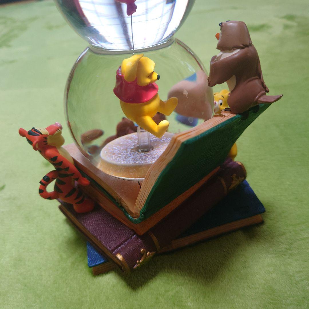 スノードーム　ディズニー　プーさん　オルゴール付き　回転　イーヨー　ティガー