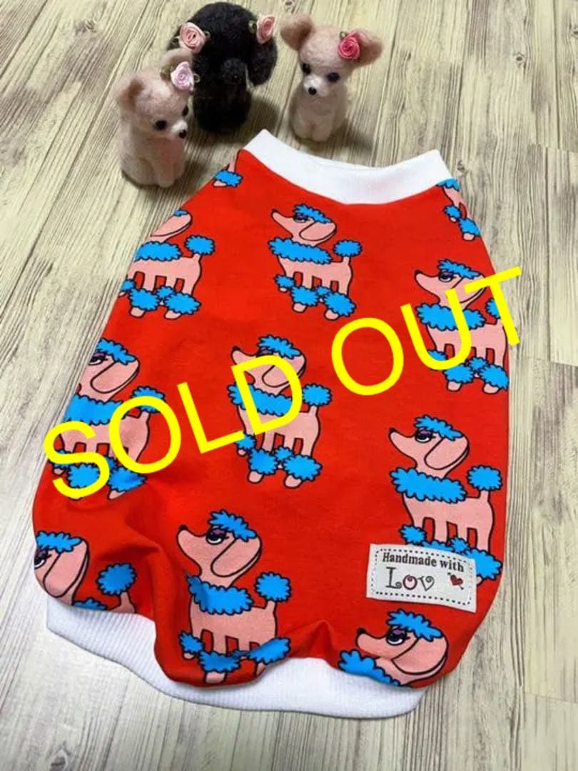 犬服  タンクトップ(Ｌ)  ꒡̈⃝Lily꒡̈⃝ハンドメイド
