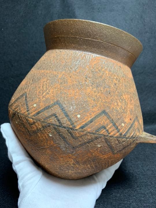 波多野 正典　泥彩壺