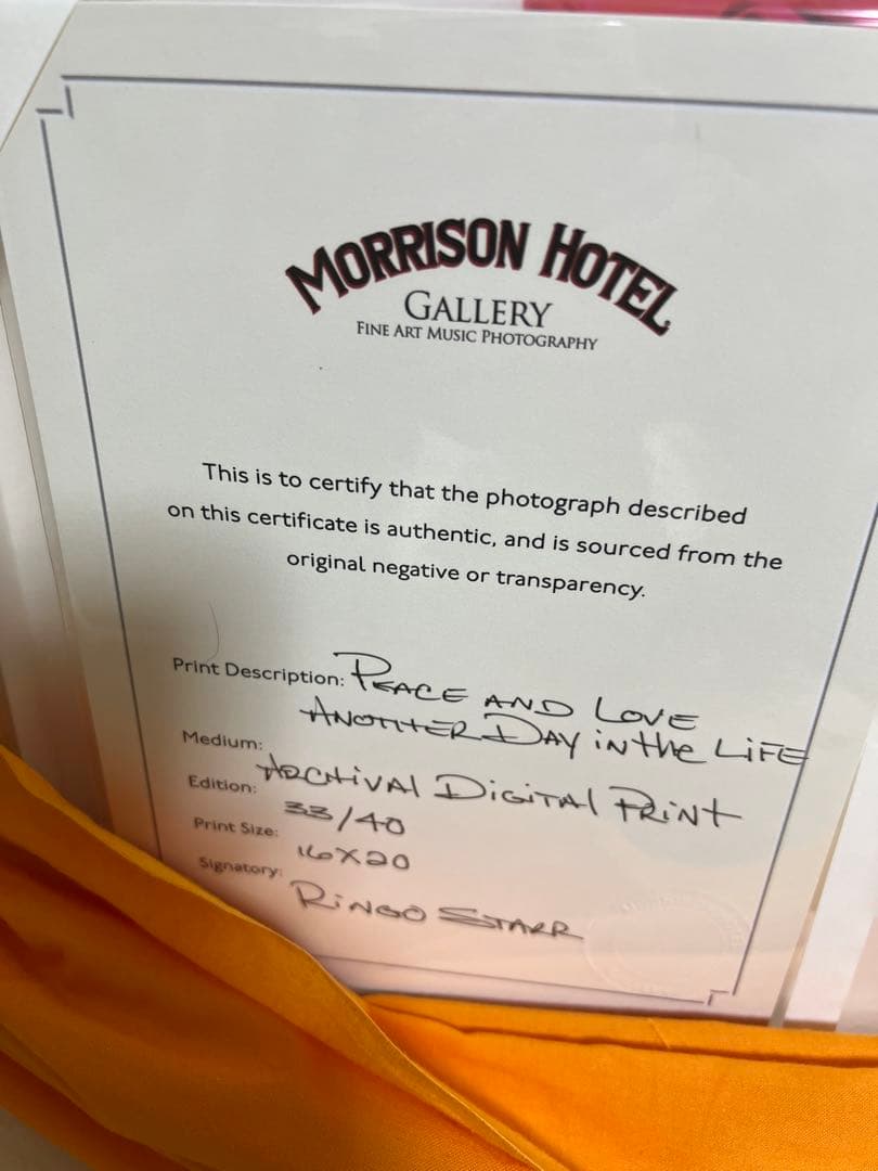 ビートルズ　Ringo Starr Peace and Love アート新品