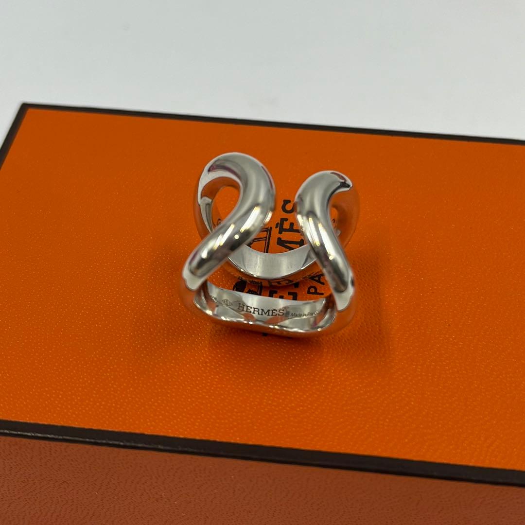 新品正規品　HERMES リマ リング #48 シルバー エルメス　人気モデル
