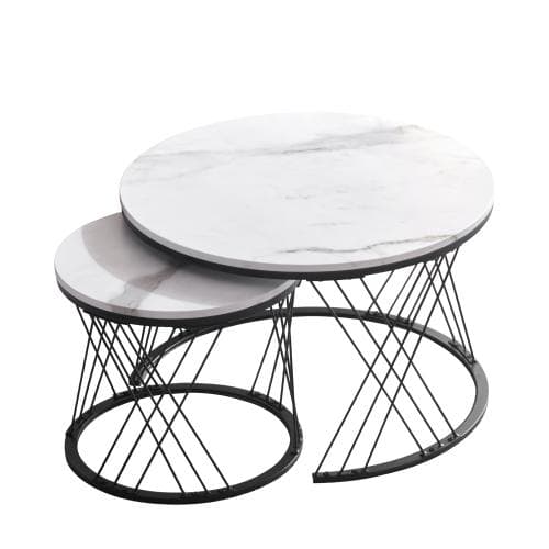 【新作登場】センターテーブル ネストテーブル ローテーブル 入れ子式 天板 大理