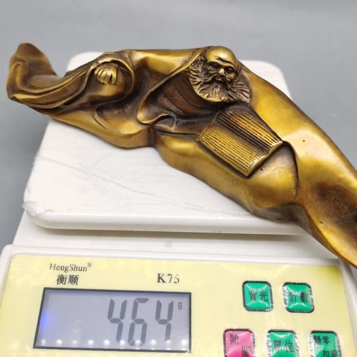 銅細工 達磨祖師 文鎮 筆架 筆置 筆入 装飾品 工芸品 美術品