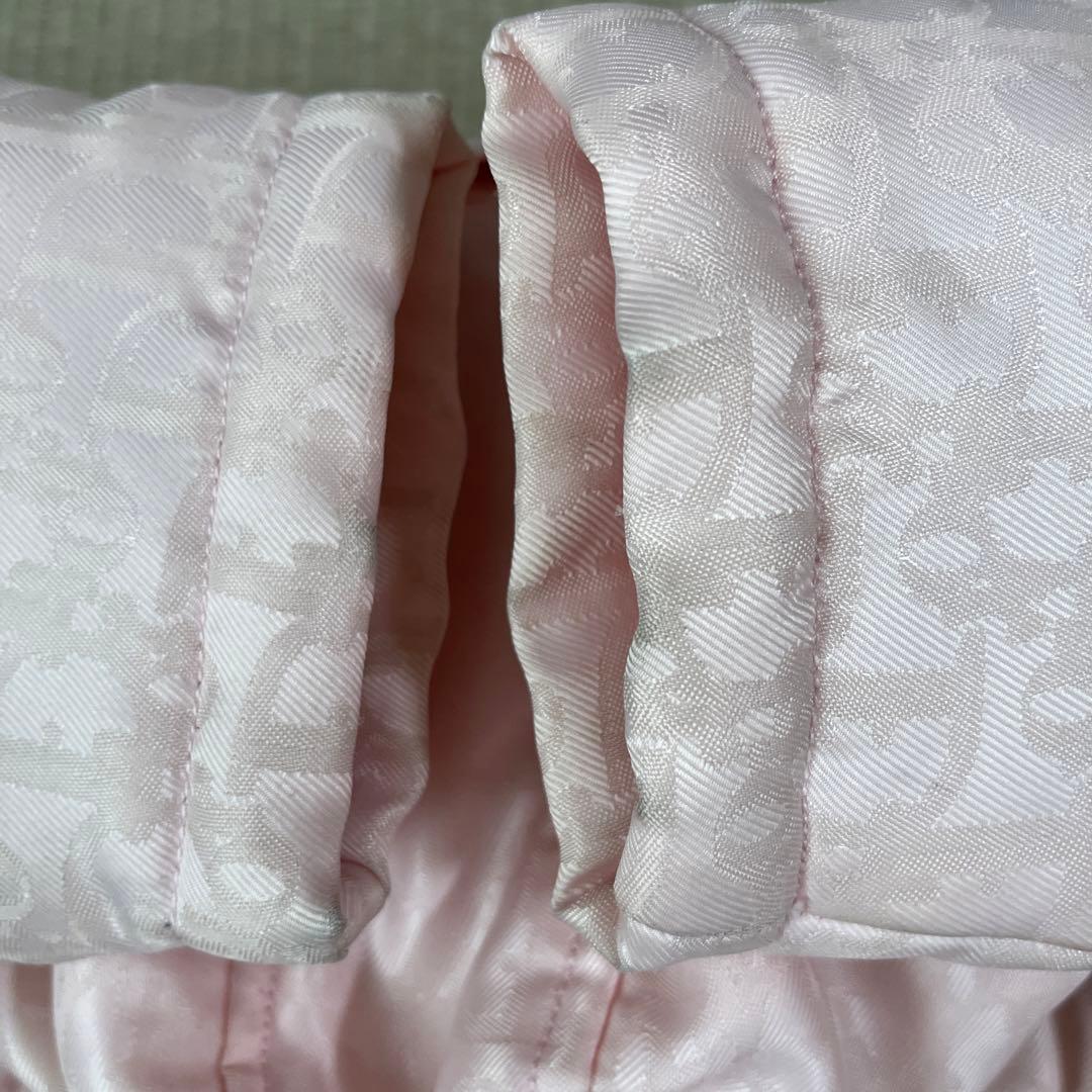 ベビーディオールのダウンコート　3way ピンク　フード取り外し可