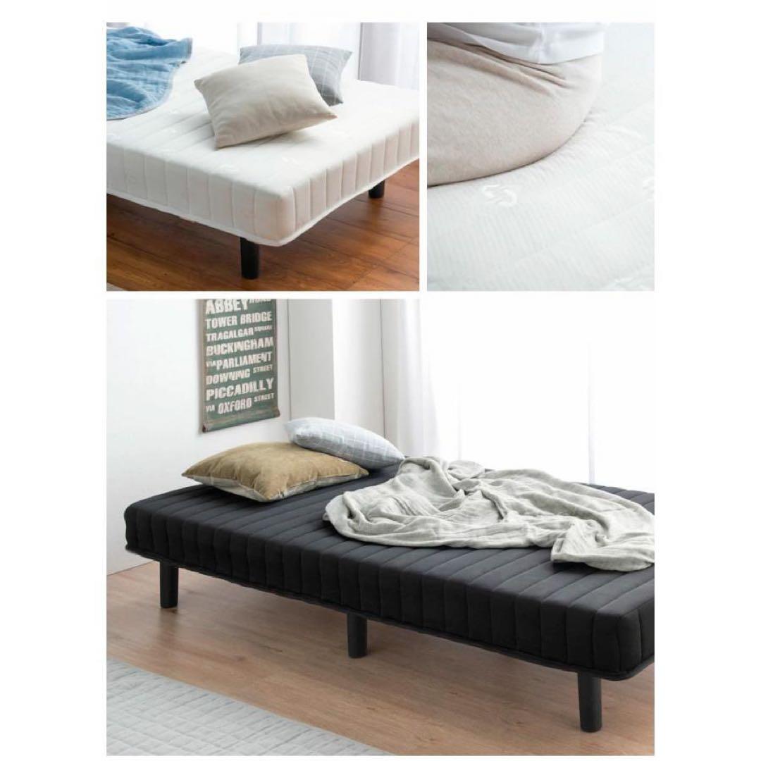 ベッド 脚付きマットレス シングルベッド ボンネルコイル 高反発20mm