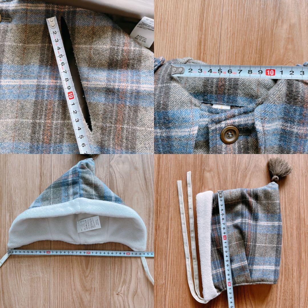 【メルカリ市限定価格】MARLMARL ポンチョ コート ホリデー限定チェック柄