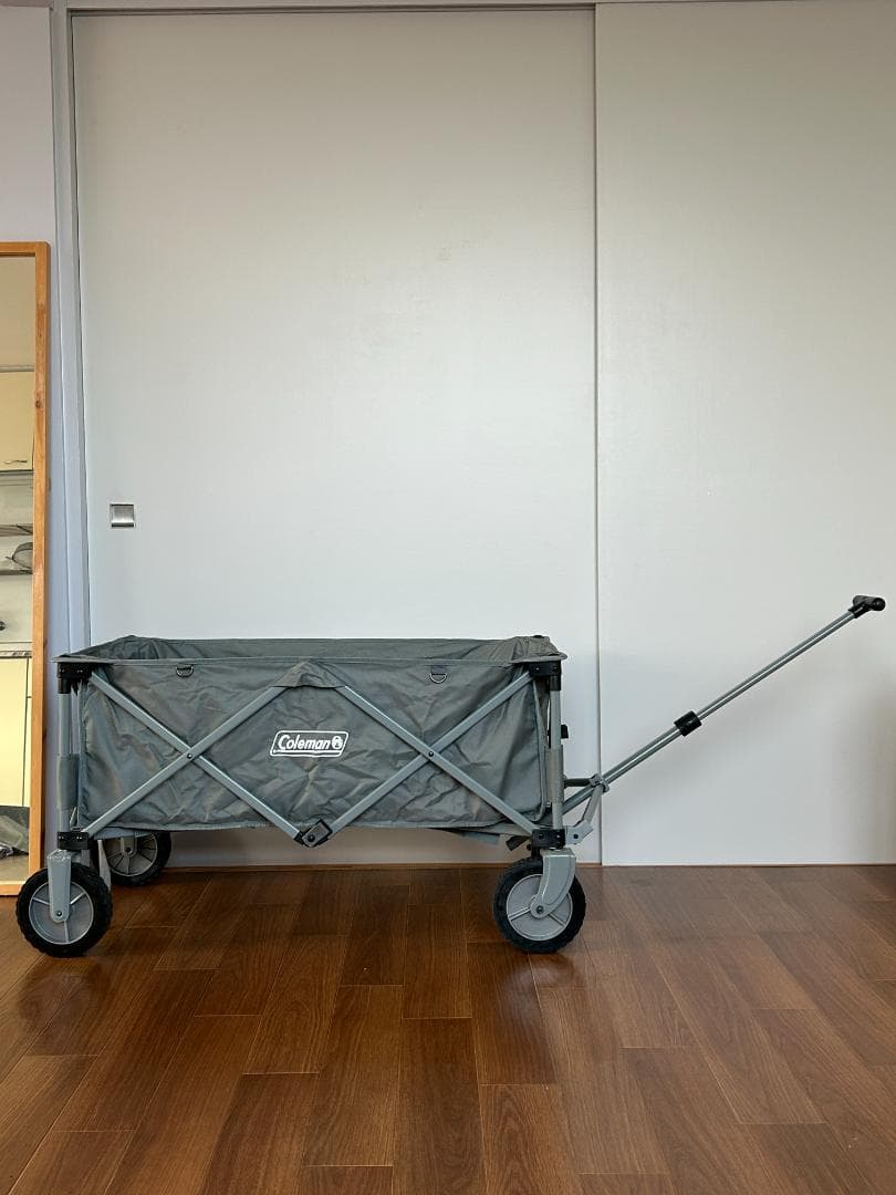 コールマン アウトドアワゴン キャリーカート グレー カート 一回使用のみ