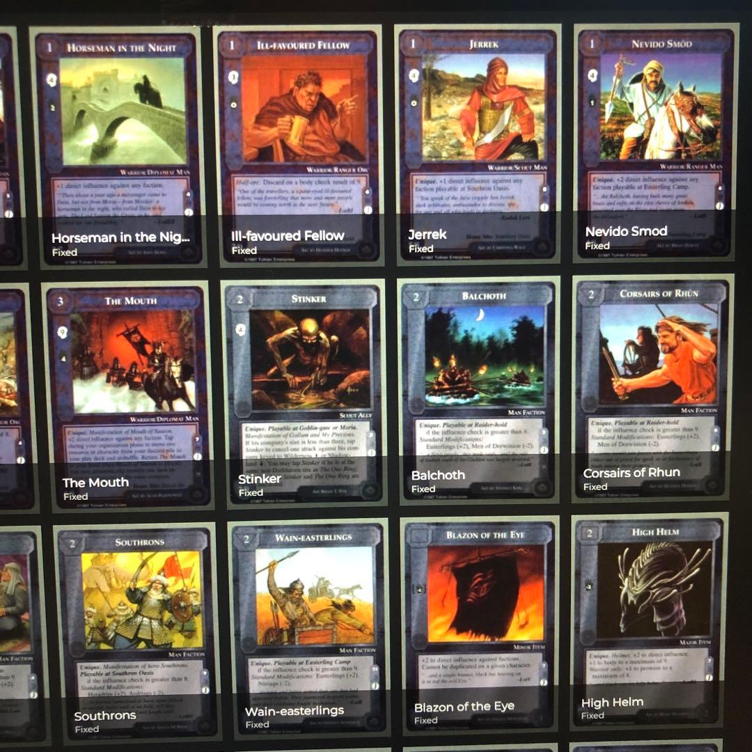 ミドルアース　カード　チャレンジデッキJ ccg 指輪物語　希少