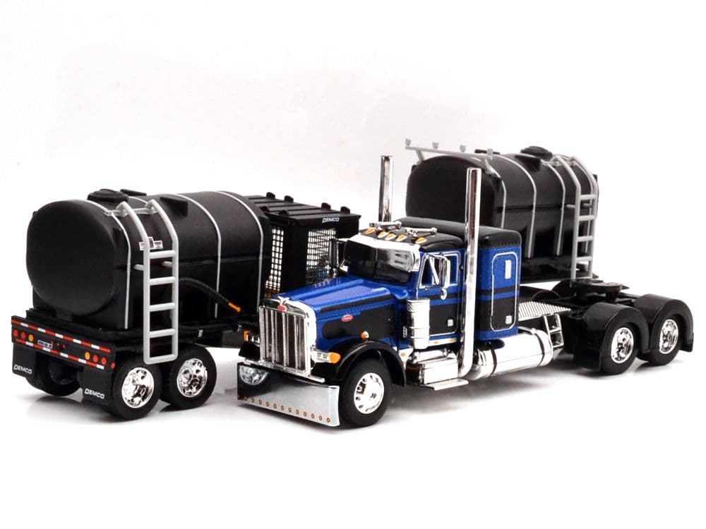 ピータービルト379・ウィズ・デムコ・トレーラー(ブルー/ブラック)