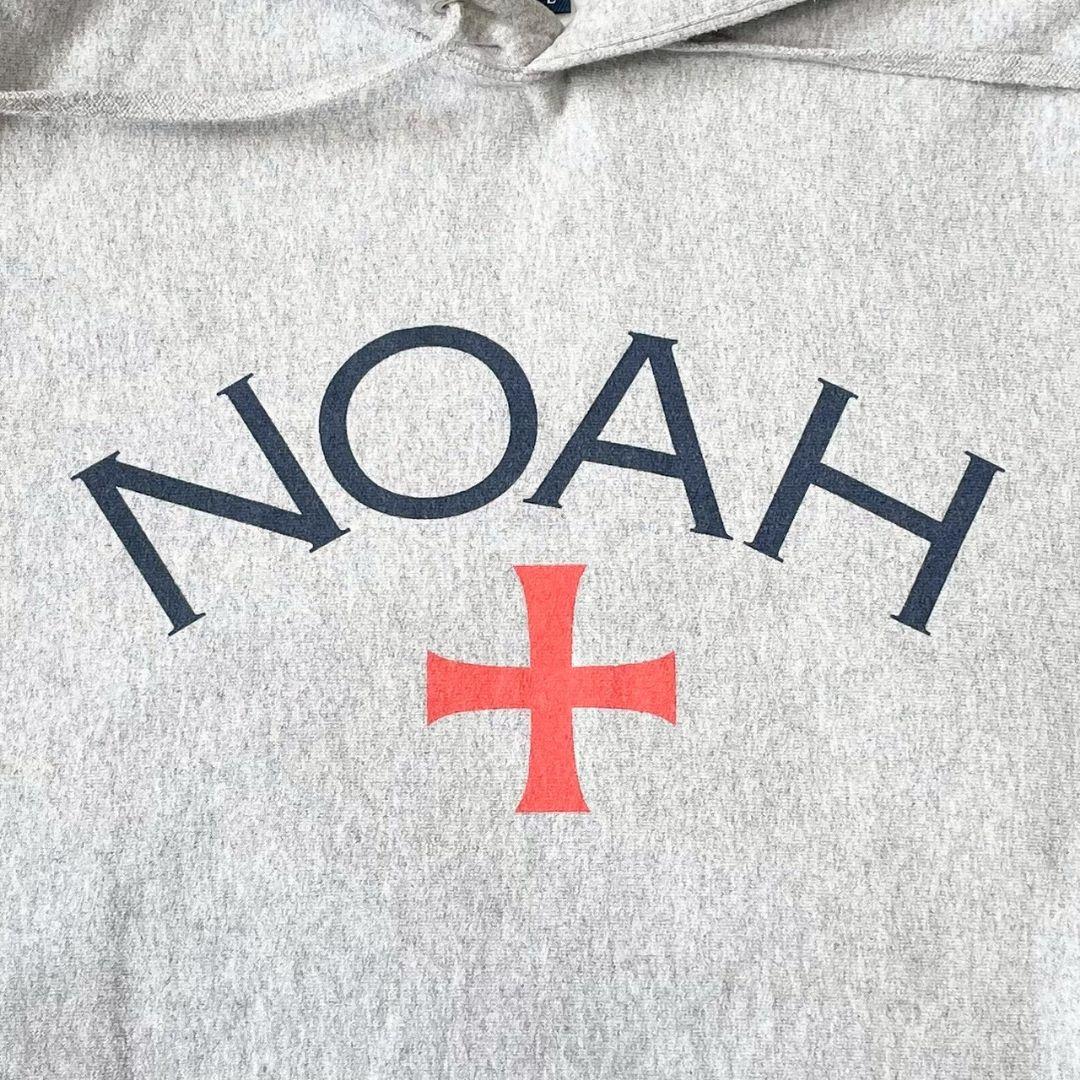 NOAH　ノア　パーカー　カナダ製　ロゴ　プリント　スウェット　大きいサイズ