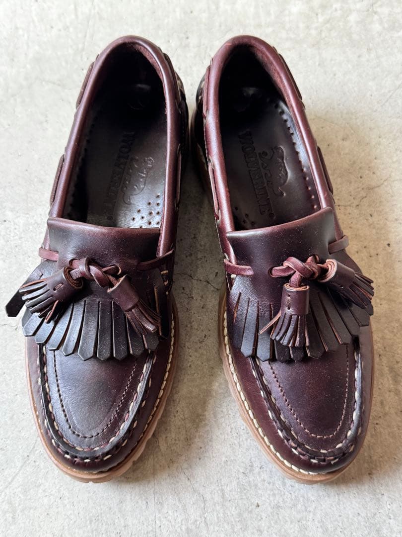 【新品未使用箱付き】WOLVERINE タッセルローファー24cm