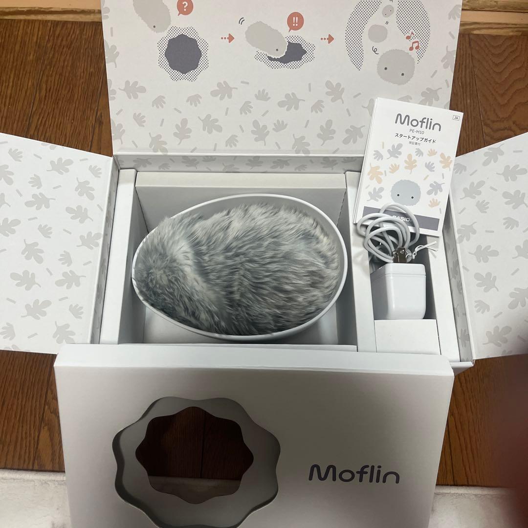 【美品】Moflin モフリン CASIO AIペット ペットロボット シルバー