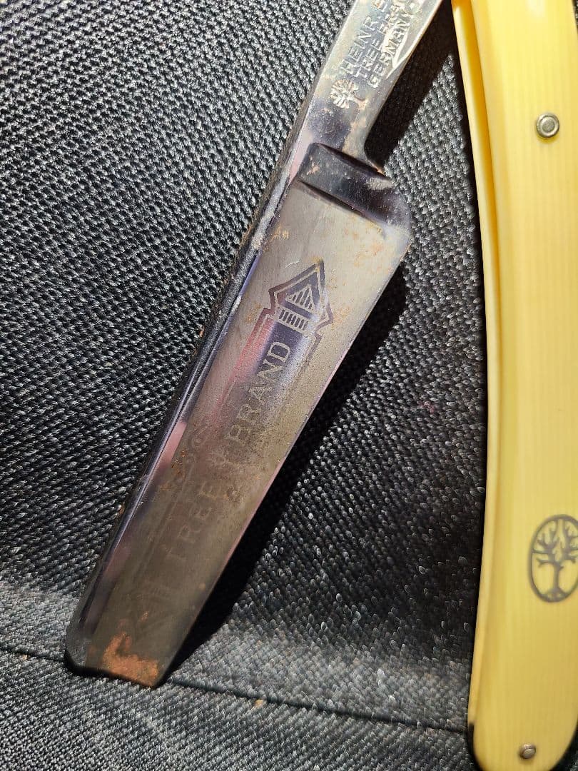 プロ理容師用剃刀　旧型　アンティーク