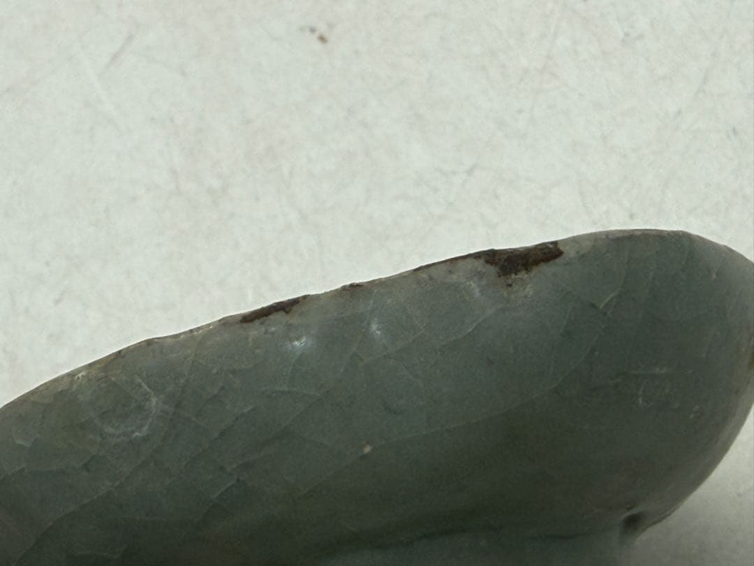 中国　宋時代　青磁海棠型小皿① 磁貫青磁　送料込み251214