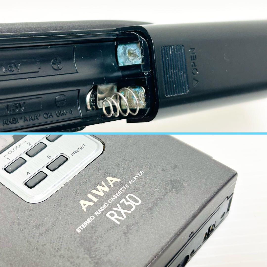 希少 AIWA ポータブルステレオカセットプレーヤー HS-RX30