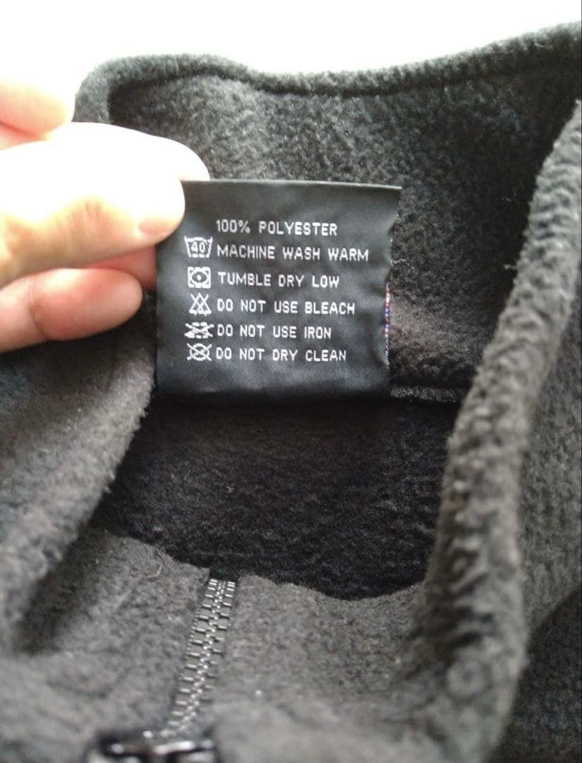 お*ん様 初期　エンノイ ennoyフリースベスト　黒　USA製　L スタイリス