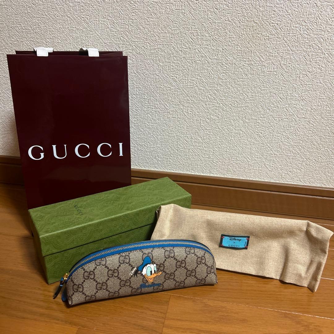 GUCCI グッチ　ペンケース 筆箱　ディズニーコラボ　ドナルドダッグ