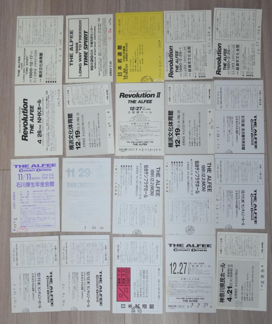 THE ALFEE メモリアルチケット96枚・チケットホルダー2個 セット