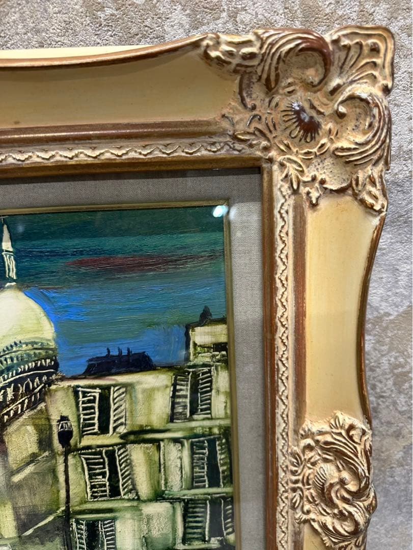 独特の色彩でパリ・モンマルトルを描き続けました 冬島大二郎「モンマルトル」油彩画