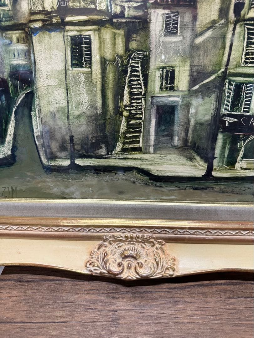 独特の色彩でパリ・モンマルトルを描き続けました 冬島大二郎「モンマルトル」油彩画