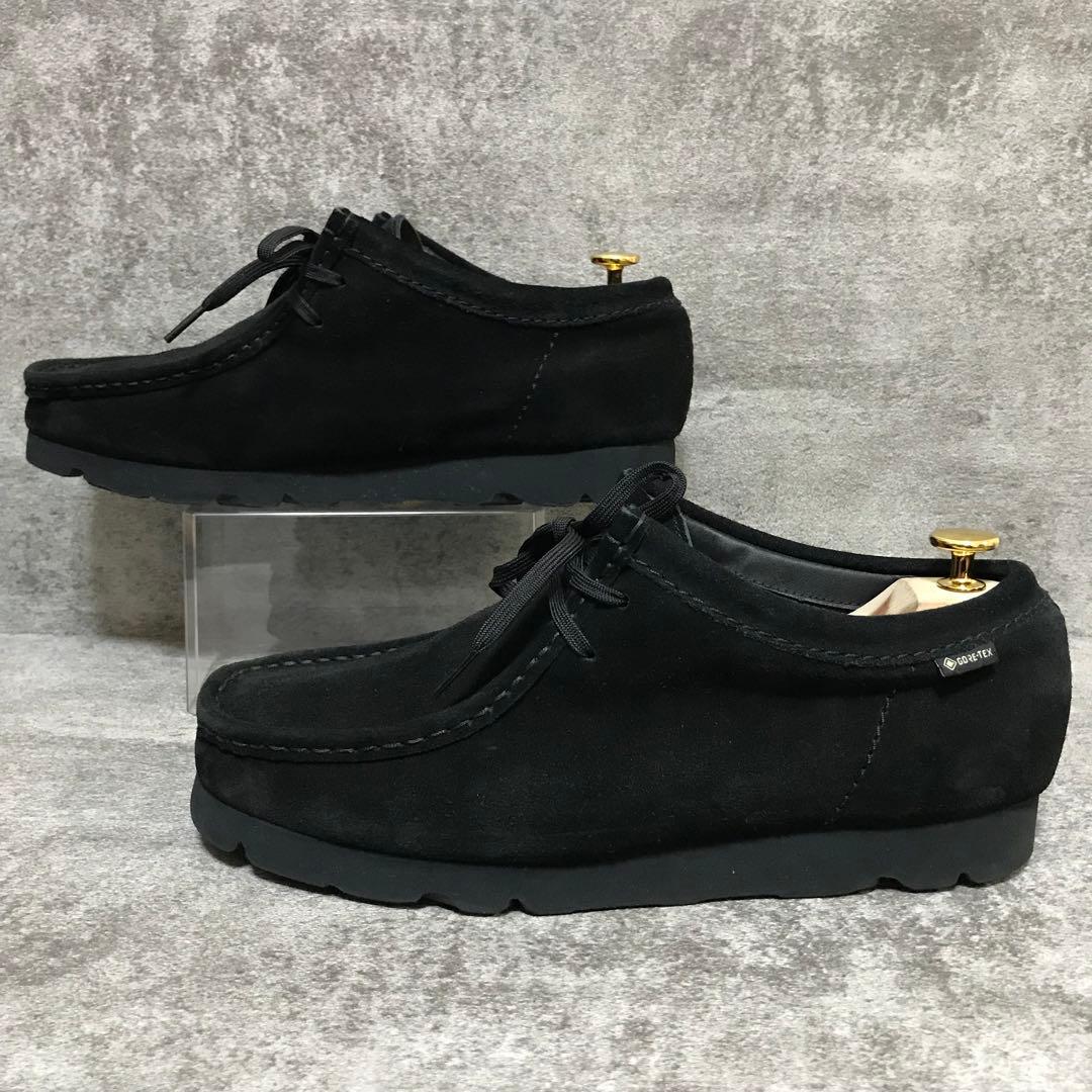 【美品】クラークス ワラビーブーツ 黒 GTX ゴアテックス vibramソール