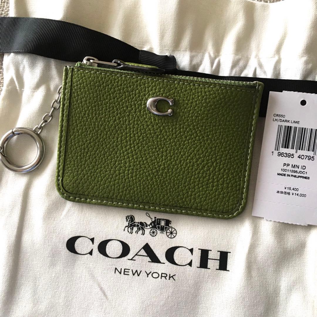 新品　コーチ COACH 定価15,400円 レザー スキニー ID ケース
