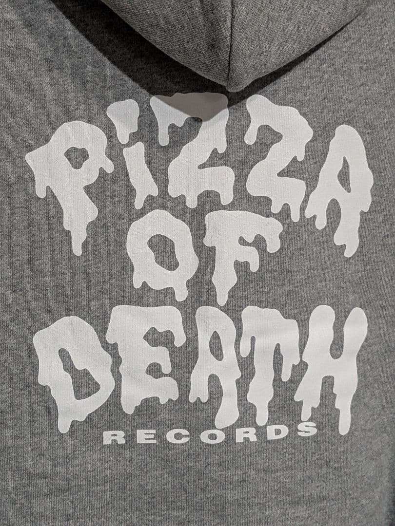 美品 PIZZA OF DEATH ピザオブデス ジップパーカー XL グレー