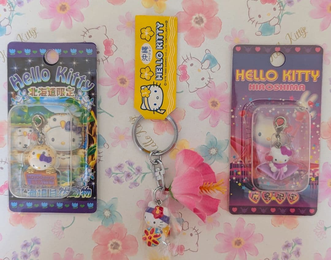 ハローキティ　ご当地キティ　ストラップ　105個おまとめ（ロリータ他）