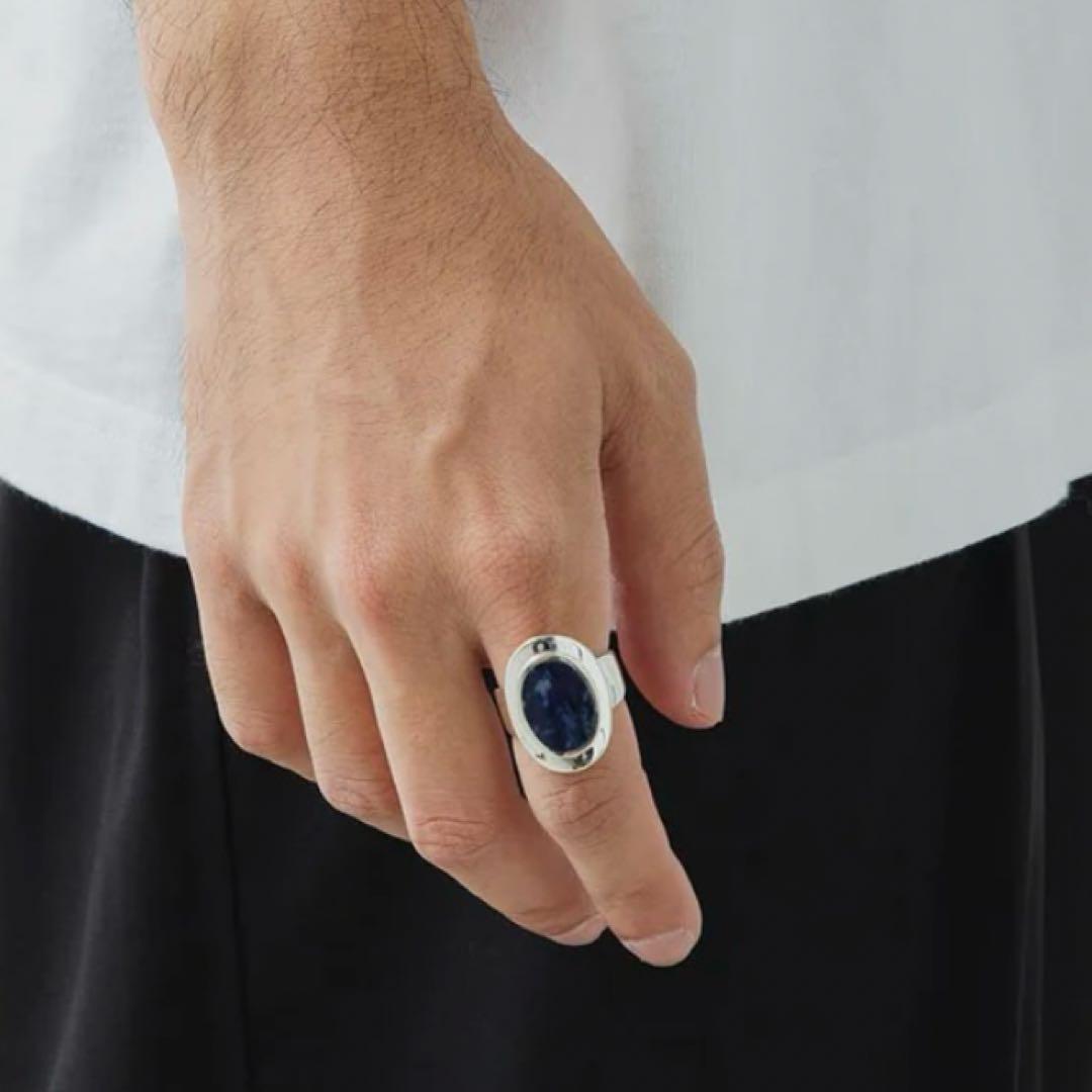 不*す様 XOLO　Amulet Ring with Sodalite ブルー