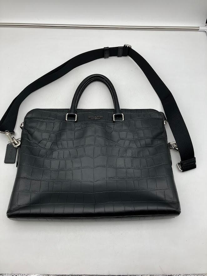 COACH ビジネスバック　レザー　ブラック　2Way