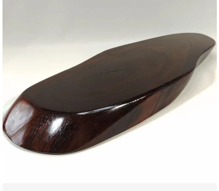 [未使用 美品]　本紫檀　平花台　唐木　無垢材　希少　紫檀　花台　平台　日本製