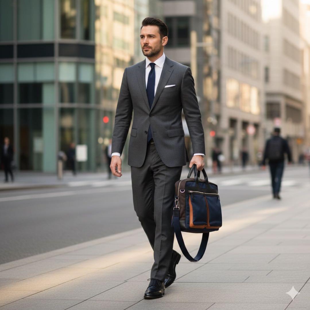 【付属品欠品】PaulSmithビジネスバッグ ブリーフケース マルチカラー