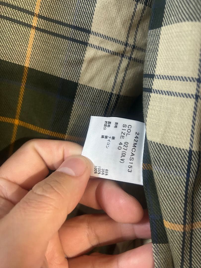 Barbour 防水ジャケット サイズ40